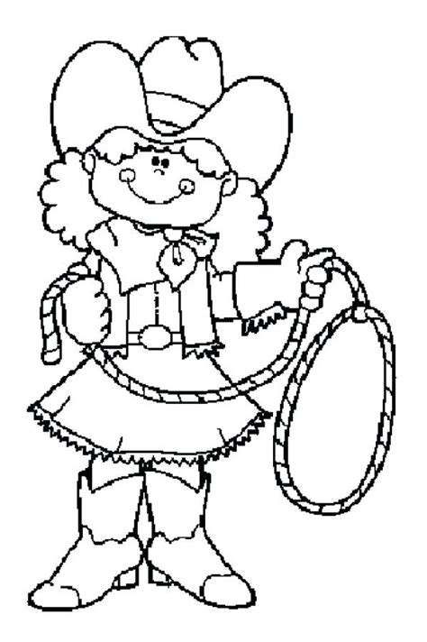 Cowgirl Coloring Pages (Free Printable PDF)